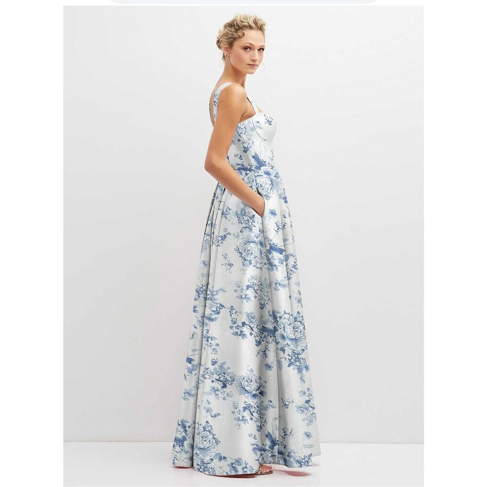 Alfred Sung Cottage Rose Larkspur Gown - Size 10 (new) - Picture 4 of 10